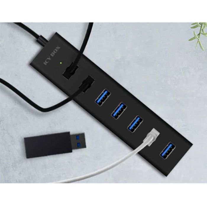 ICY BOX IB-HUB1700-U3 USB 3.0 HUB 7-Port 7xUSB 3.0 3