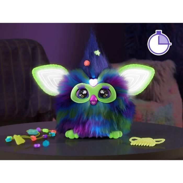 Furby Galaxy, peluche activado por voz que brilla en la oscuridad, juguetes interactivos, 6 años 2