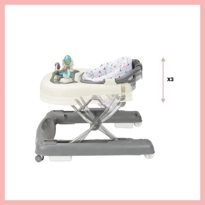 Andador-Empujador BABYMOOV - Escalable - Plegable compacto - Musical, Zinc 3 Andador-Empujador BABYMOOV - Escalable - Plegable compacto - Musical, Zinc 3