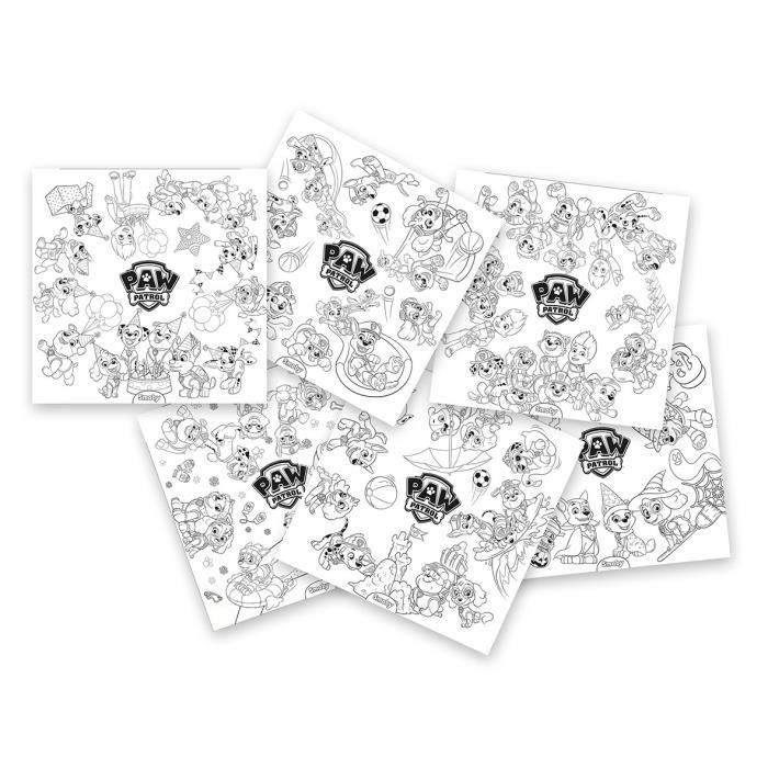 Smoby - Recargas de páginas para colorear para la mesa creativa infantil - 10 hojas para colorear de Paw Patrol 2 Smoby - Recargas de páginas para colorear para la mesa creativa infantil - 10 hojas para colorear de Paw Patrol 2
