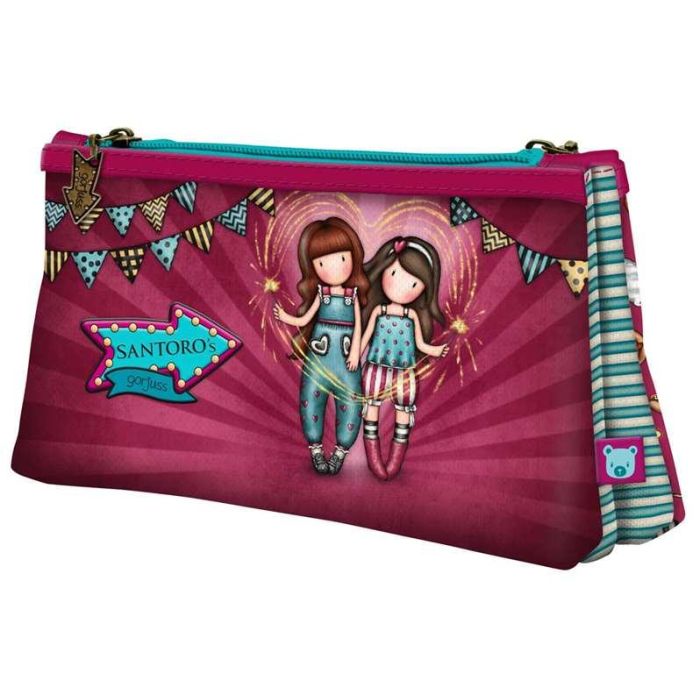 Cartera Escolar Safta Gorjuss Fairground Neceser Pequeño Doble 215x115x50 mm Cartera Escolar Safta Gorjuss Fairground Neceser Pequeño Doble 215x115x50 mm