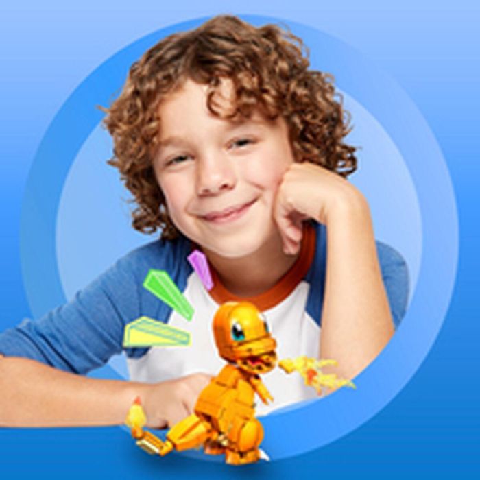 Mega Construx Pokémon Salameche: Figura de Construcción Articulada para Recrear Batallas, Tipo Fuego, 180 Piezas 20