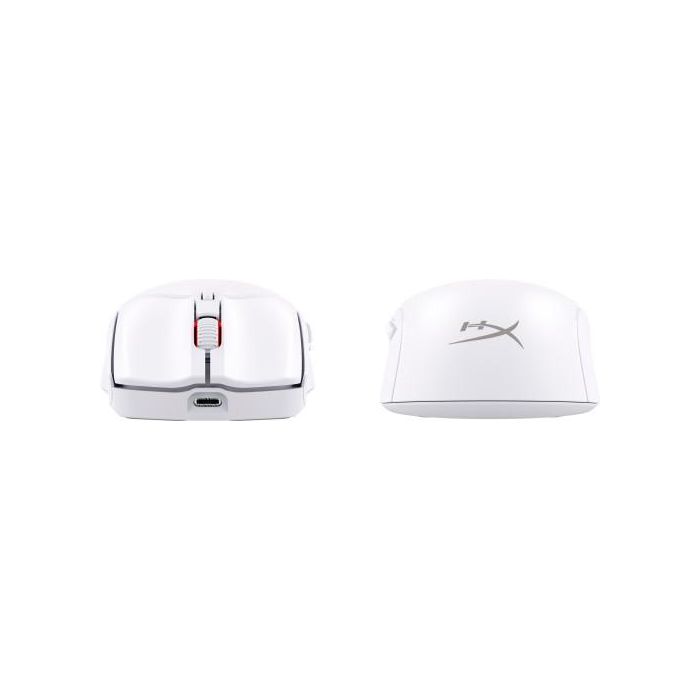 HyperX 6N0A9AA Ratón Gaming Pulsefire Haste 2 Inalámbrico Dual RF Bluetooth Blanco 26000 DPI 60g Ligero PTFE 100h Batería USB-C 2