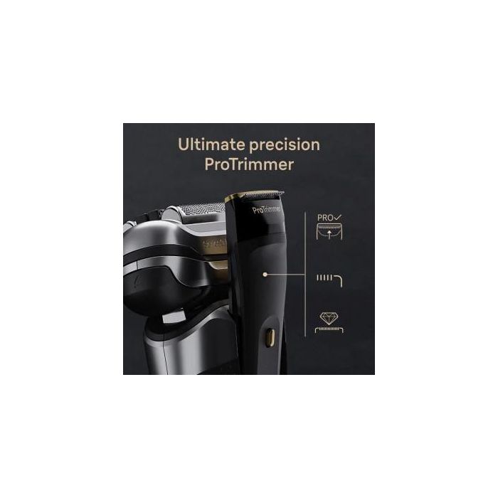 Braun Rasierer Series 9 Pro+ 9565cc Máquina de afeitar de láminas Wet & Dry Metálico Tecnología Sonic Autonomía 60 min 4