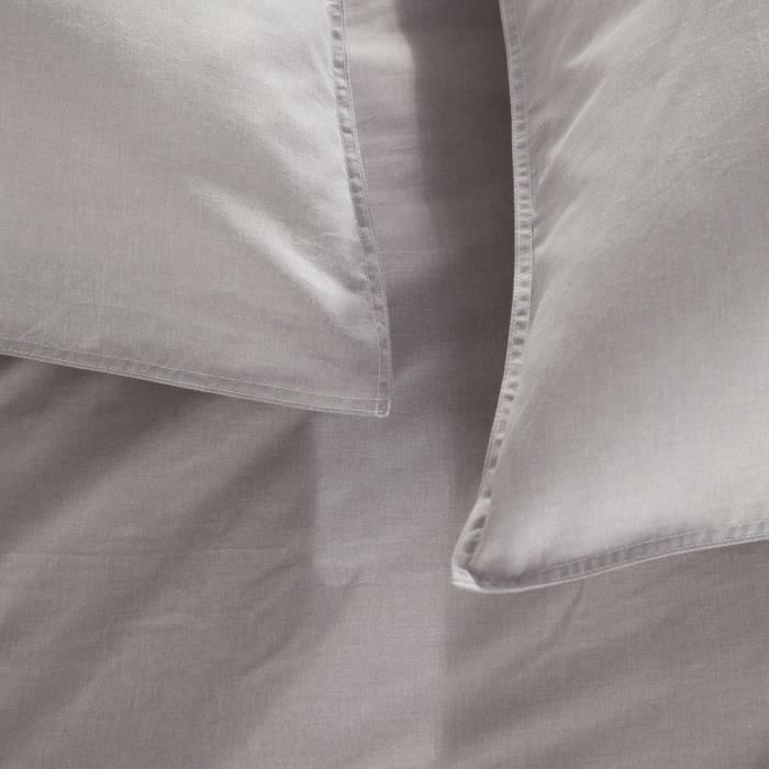 Funda nórdica - TODAY - CHARME - Chambray - Gris claro Constance - 240 x 220 cm 4