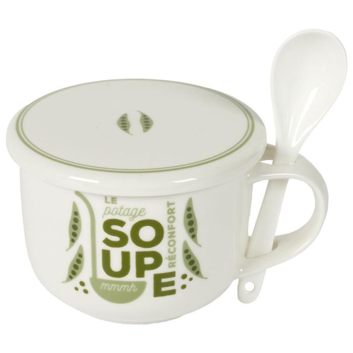 Taza Sopa 550 Ml Con T Y Cuchara Home Deco Factory 4