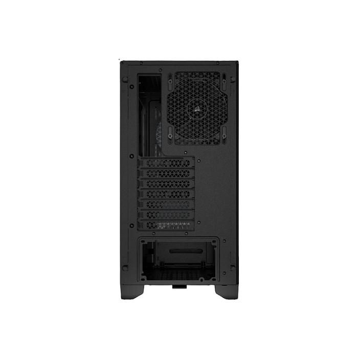 Corsair CC-9011251-WW 3000D Torre Media ATX, Panel de Vidrio Templado Negro con Iluminación RGB Multicolor, para Juegos y Montaje de PC