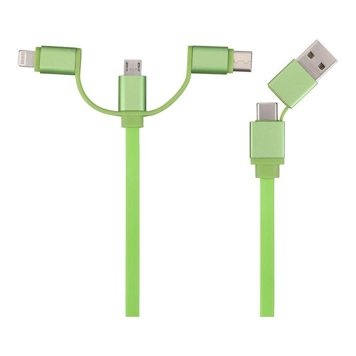 NK Nk-usb61-dis Cable Cargador 6 en 1, 1 m, Colores Surtidos, Carga Rápida 5