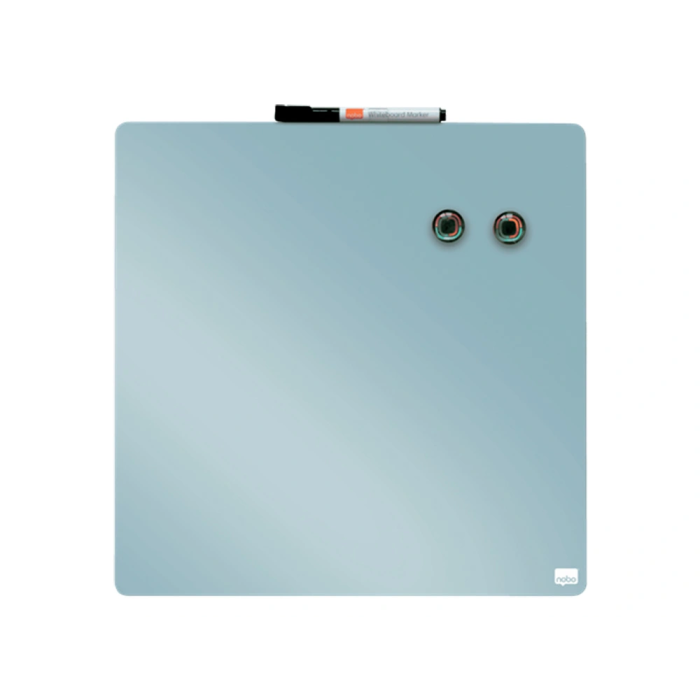 Nobo Pizarra Magnética Blanca para Hogar, Gris, 360x360 mm 1