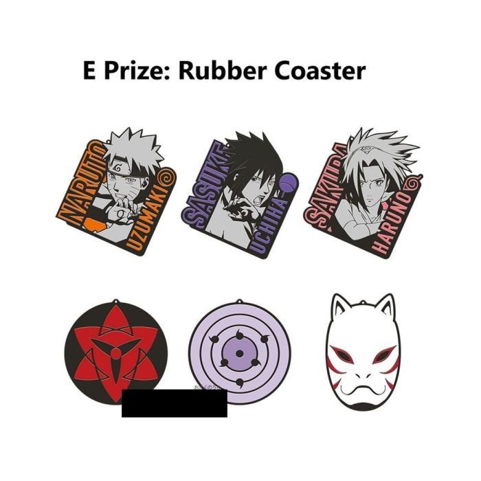 Bandai Surtido de 24 Posavasos Exclusivos Naruto Shippuden Will Of Fire