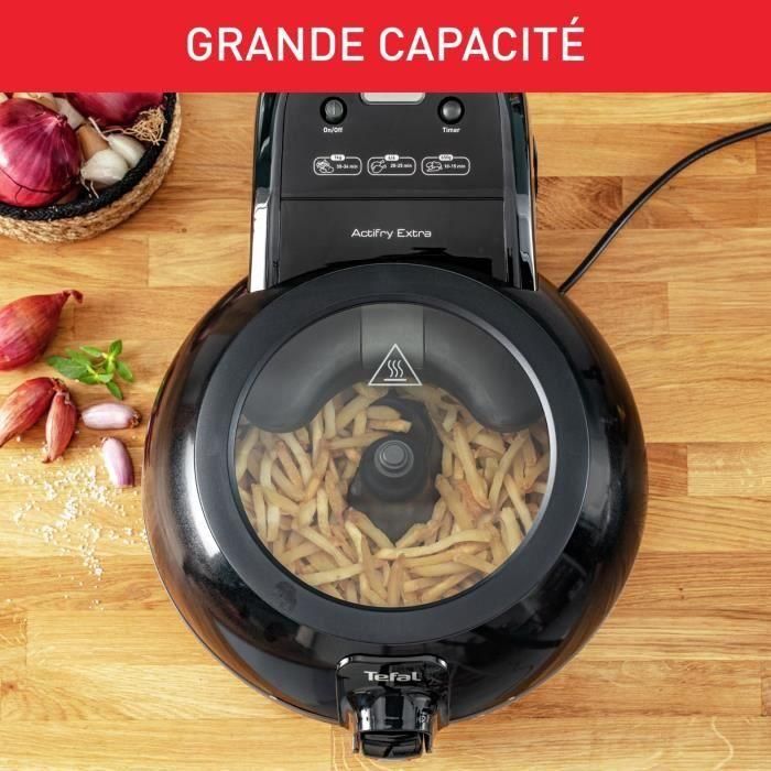 TEFAL FZ722815 Actifry Extra, Freidora sin aceite 1,2 kg, Pala agitadora automática, Inodoro, Familiar, Made in France 3