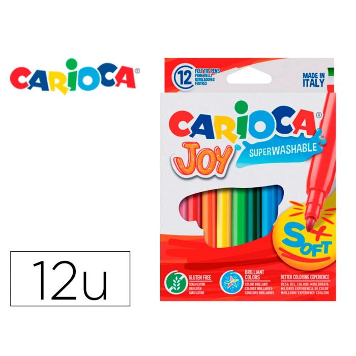 Rotulador Carioca Joy Caja De 12 Unidades Colores Surtidos