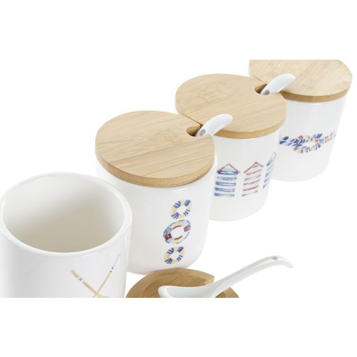 Azucarero Mediterraneo DKD Home Decor Multicolor 7.5 x 7.5 x 7.5 cm (4 Unidades) 2 Azucarero Mediterraneo DKD Home Decor Multicolor 7.5 x 7.5 x 7.5 cm (4 Unidades) 2