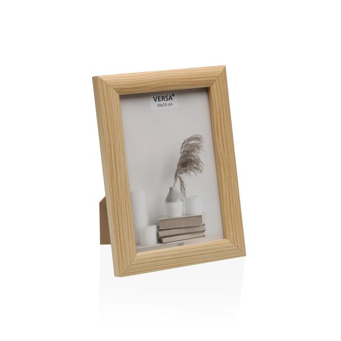 Versa Portafotos Madera 10x15 cm Vintage, Madera MDF (4 Unidades) Versa Portafotos Madera 10x15 cm Vintage, Madera MDF (4 Unidades)