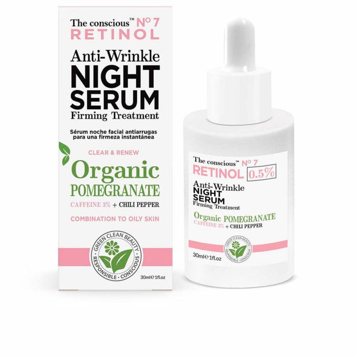 The Conscious™ Retinol Anti-Wrinkle Night Serum Organic Pomegranate The Conscious™ Retinol Anti-Wrinkle Night Serum Organic Pomegranate
