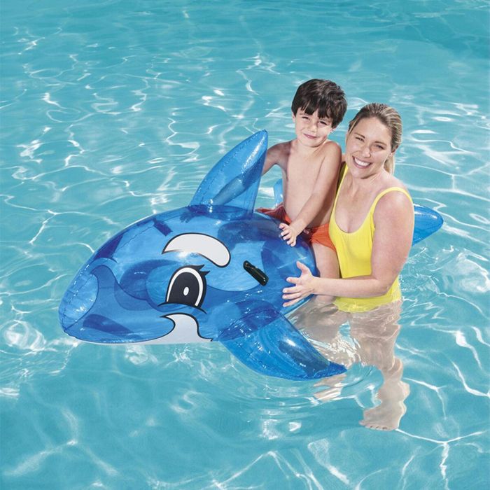 Bestway Figura Hinchable Ballena Azul con Asas 157x94 cm +3 Años Playa y Piscina 41037 1