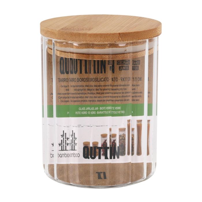 Quttin Tarro Boro Ottico Bamboo, 9x9x11.5 cm, 500 ml (12 Unidades) 2