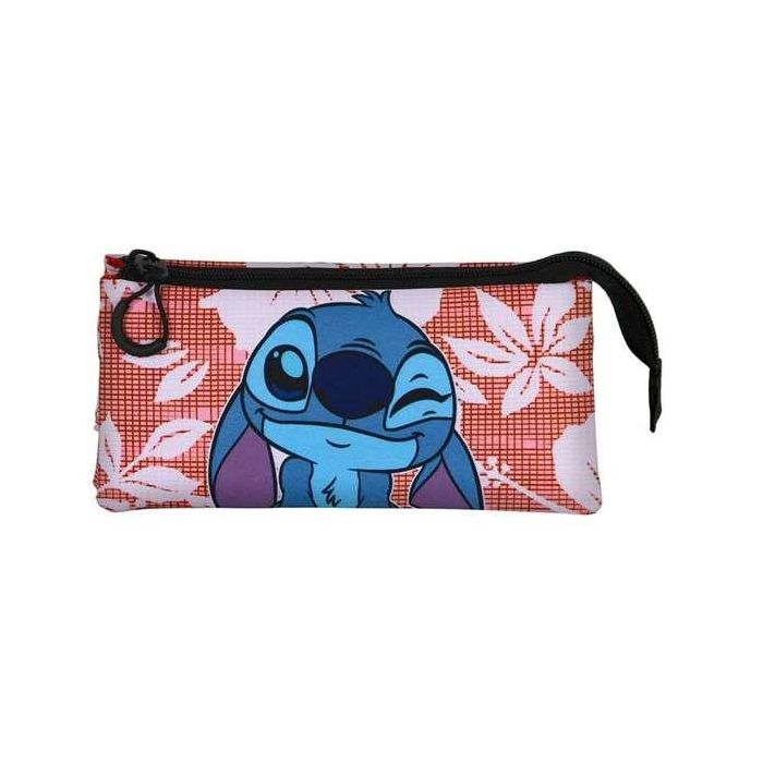 Karactermania Lilo y Stitch Portatodo Triple Fan 2.0 Estuche Escolar Rectangular con 3 Compartimentos y Cremallera, Rosa, 11 x 23 x 7 cm 1 Karactermania Lilo y Stitch Portatodo Triple Fan 2.0 Estuche Escolar Rectangular con 3 Compartimentos y Cremallera, Rosa, 11 x 23 x 7 cm 1