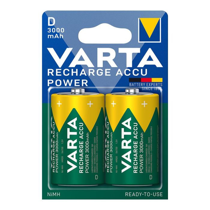 Varta Pila recargable Accu Power D - HR20 3000mAh Ni-MH (Blister 2 uds)