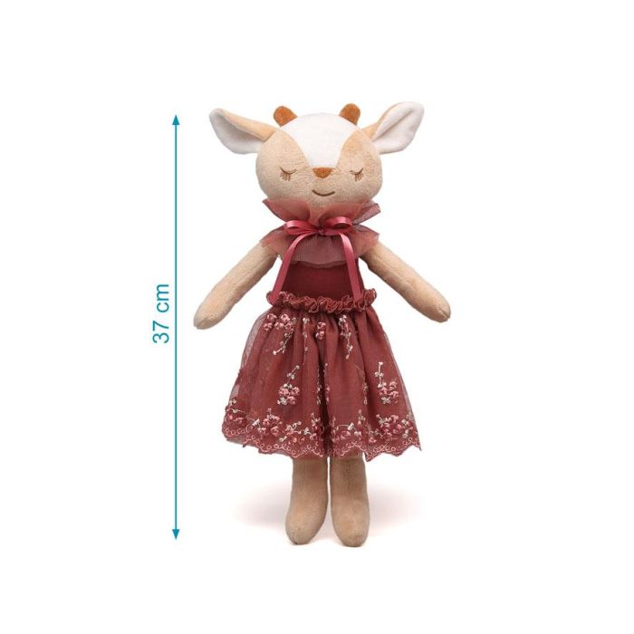 KioKids Muñeca de Trapo Ciervo Suave Juguete Niños +10 Meses Multicolor Poliéster 2 KioKids Muñeca de Trapo Ciervo Suave Juguete Niños +10 Meses Multicolor Poliéster 2