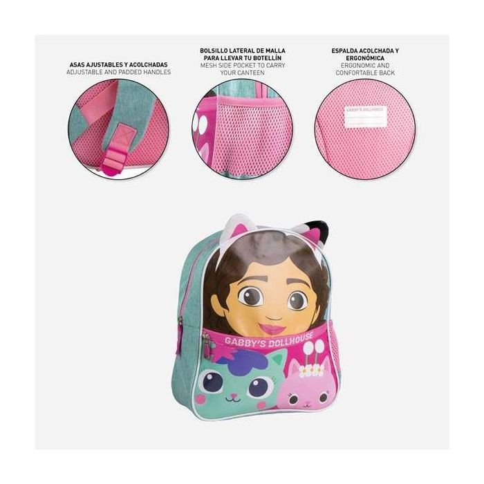 Mochila infantil escolar gabby´s dollhouse 2.5 x 3.0 x 1.0 cm 3 Mochila infantil escolar gabby´s dollhouse 2.5 x 3.0 x 1.0 cm 3