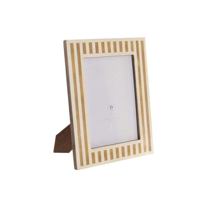 Marco Foto 15X20 Glam DKD Home Decor Blanco Natural 1.8 x 26 x 21 cm Marco Foto 15X20 Glam DKD Home Decor Blanco Natural 1.8 x 26 x 21 cm