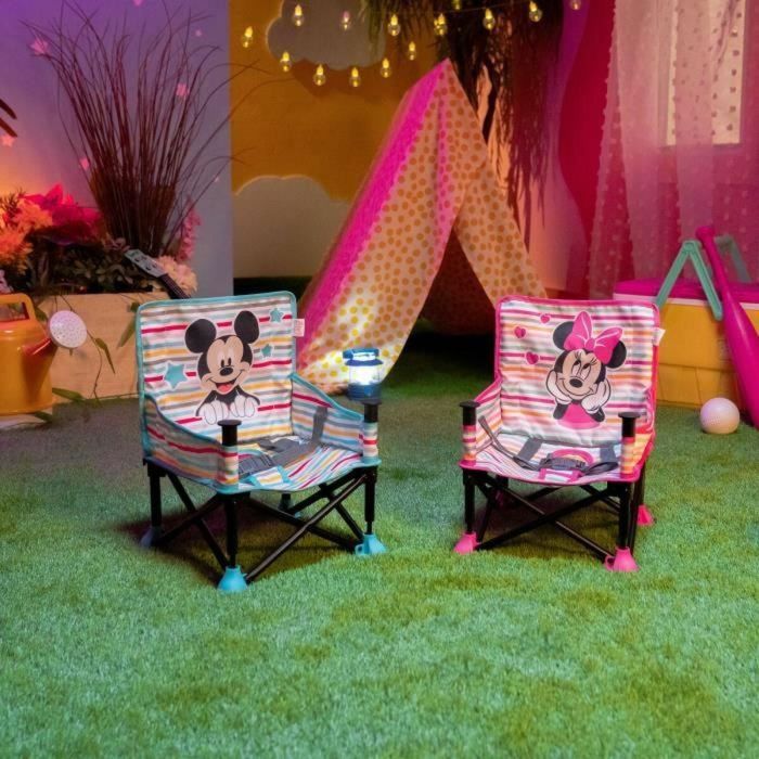 Disney Baby DIS74451172012 Silla Elevadora Pop 'n Sit Minnie Mouse Compacta, Plegado Rápido, Interior/Exterior, Rosa 5