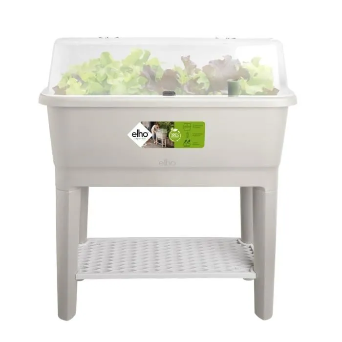 Elho 6719308040300 Huerto de Pie Noa - Gris - L 79 x B 39 x H 94 cm - Cultivo y Cosecha - 100% Reciclado 3