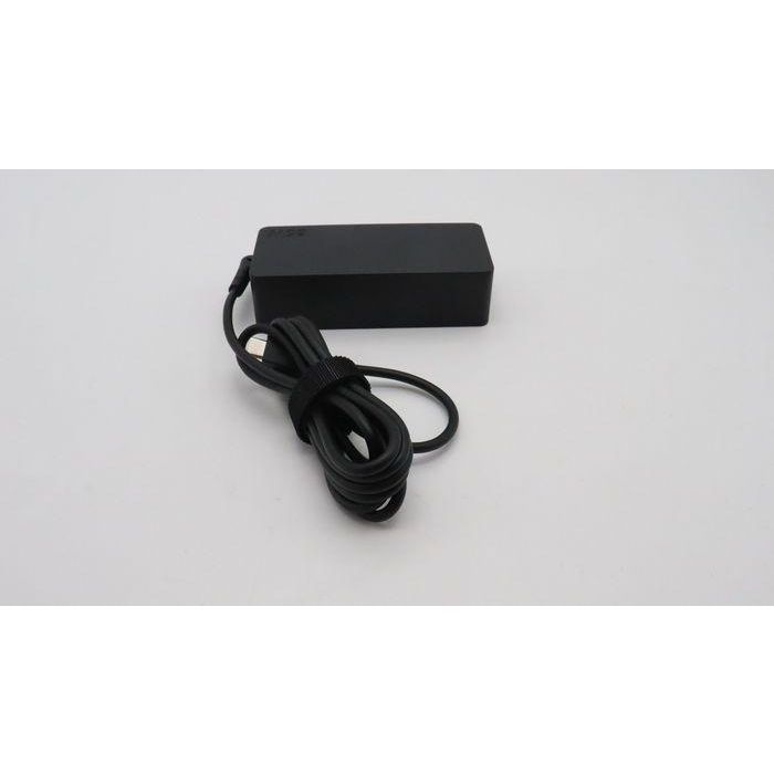 Lenovo 65W power adapter for notebooks, supports 20/15/9/5V output, 3-pin configuration, designed for worldwide use. 5