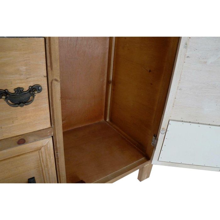 DKD Home Decor Buffet Cottage Marrón Natural Madera Metal con 5 Cajones y 2 Puertas, 116 cm Ancho 4 DKD Home Decor Buffet Cottage Marrón Natural Madera Metal con 5 Cajones y 2 Puertas, 116 cm Ancho 4