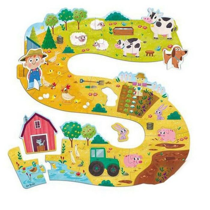 Puzzle Baby Granja XXL Goula 53176 (17 pcs) 4 Puzzle Baby Granja XXL Goula 53176 (17 pcs) 4