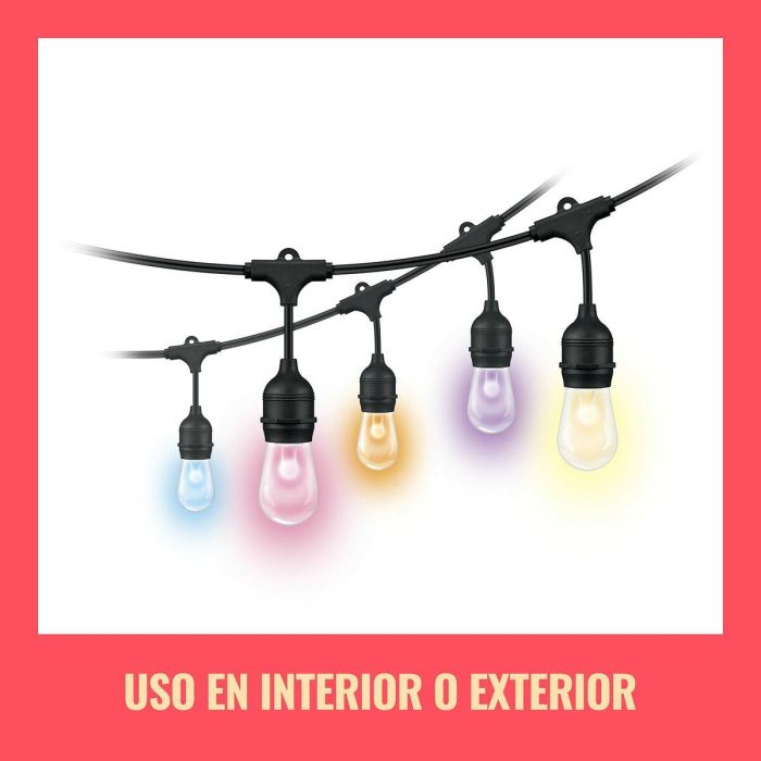 Wiz WIZ8719514554450 Guirnalda de Luces LED 15m Conectada para Exterior 4 Wiz WIZ8719514554450 Guirnalda de Luces LED 15m Conectada para Exterior 4