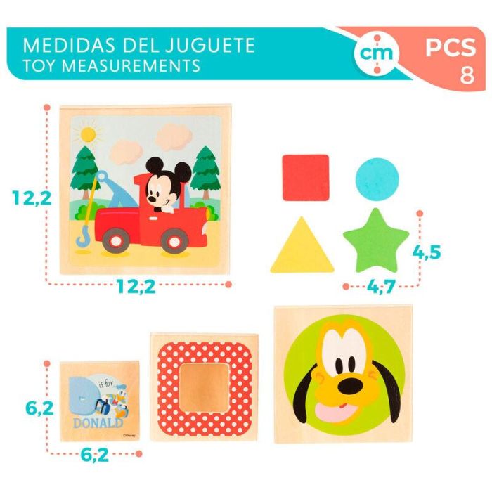 Torre cubos madera Disney 3 Torre cubos madera Disney 3