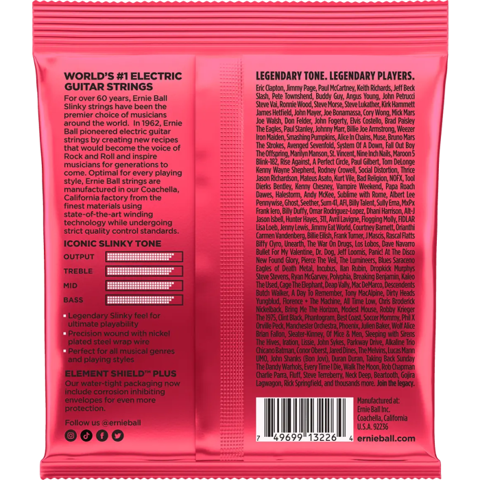 Ernieball Juego de Cuerdas Guitarra Eléctrica Slinky Burly 11-52 Tripack (3) 1 Ernieball Juego de Cuerdas Guitarra Eléctrica Slinky Burly 11-52 Tripack (3) 1