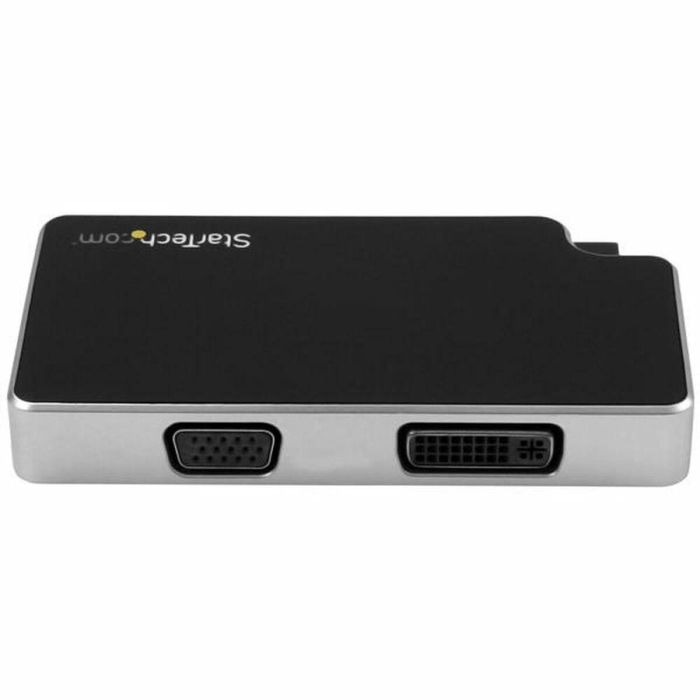 Adaptador USB C a VGA/HDMI/DVI Startech CDPVGDVHDB Plata 3 Adaptador USB C a VGA/HDMI/DVI Startech CDPVGDVHDB Plata 3