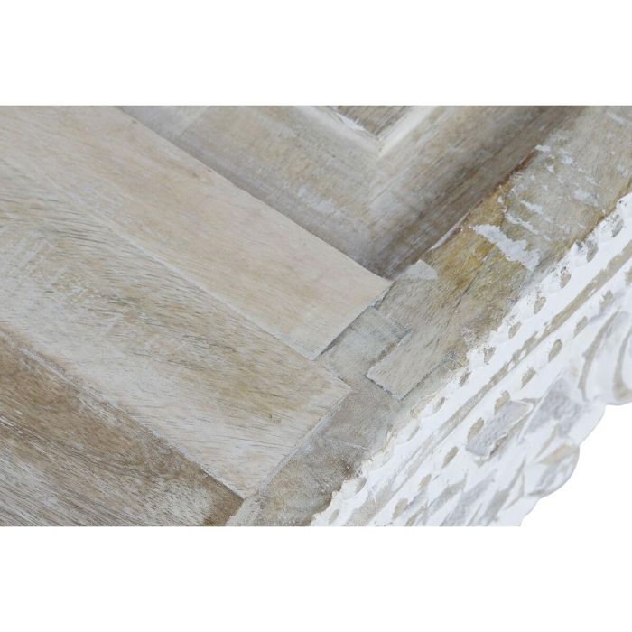 Mesita Auxiliar Indio DKD Home Decor Blanco 63.5 x 25.4 x 89 cm 2