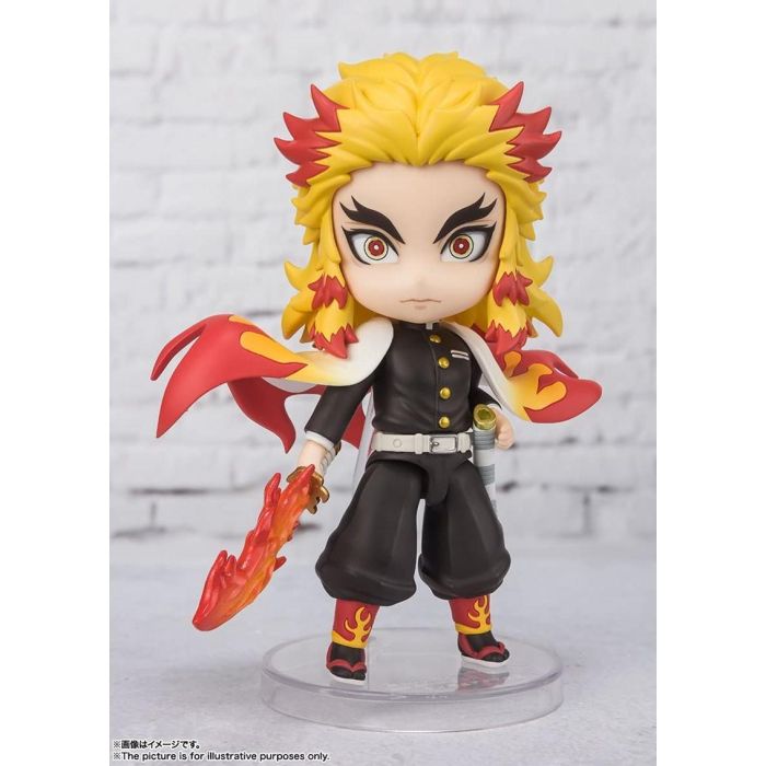 Tamashii Nations Figura Kyojuro Rengoku Flame Breathing de Demon Slayer Kimetsu No Yaiba Figuarts Mini 2