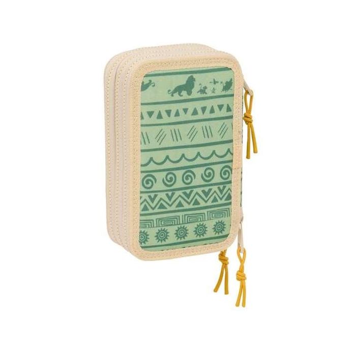 Plumier Triple Mufasa Verde Beige 12,5 x 19,5 x 5,5 cm 37 Piezas 6 Plumier Triple Mufasa Verde Beige 12,5 x 19,5 x 5,5 cm 37 Piezas 6