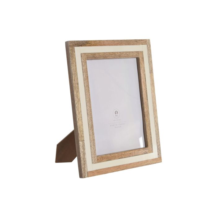 Marco Foto 15X20 Urban DKD Home Decor Natural Blanco 1.8 x 26 x 21 cm (4 Unidades)