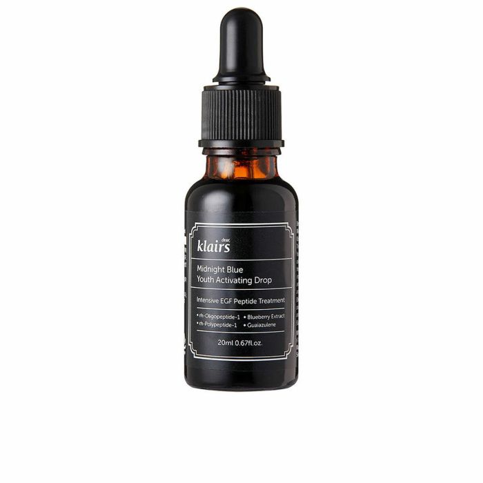 Klairs Midnight Blue Youth Activating Drop Sérum Antiedad Rejuvenecedor con Péptidos de Cobre y Ácido Hialurónico para Arrugas y Luminosidad 20 ml
