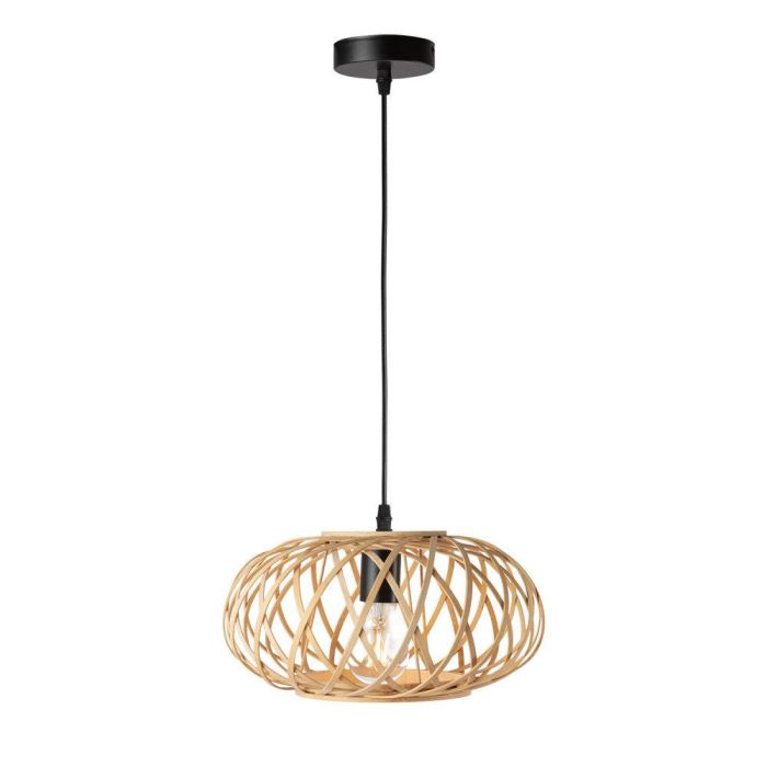 Lámpara Colgante Ha Long de Ratán Natural Boho-Chic, Ideal para Calidez Ambiente, Compatible Bombilla E27 RGB CCT SKD-P80111 5