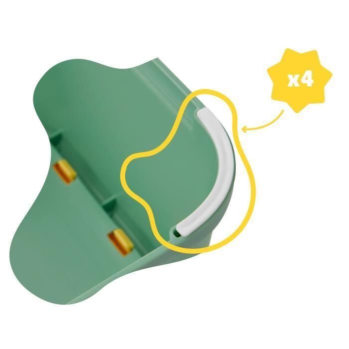 Badabulle Taburete escalonado antideslizante para niños 15 cm, soporta 60 kg, 6 zonas antideslizantes, ligero y fácil de limpiar. 3