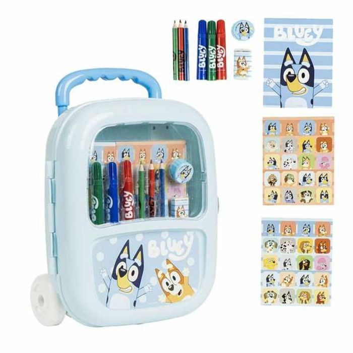 Set papelería coloreable trolley bluey 22.0 x 25.5 x 9.0 cm 5 Set papelería coloreable trolley bluey 22.0 x 25.5 x 9.0 cm 5