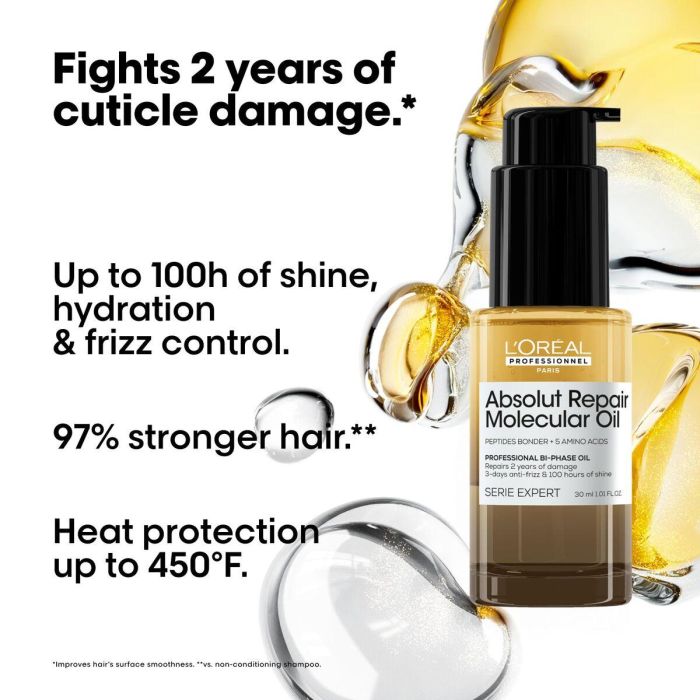 Complemento Alimenticio L'Oreal Professionnel Paris ABSOLUT REPAIR MOLECULAR 30 ml 5 Complemento Alimenticio L'Oreal Professionnel Paris ABSOLUT REPAIR MOLECULAR 30 ml 5