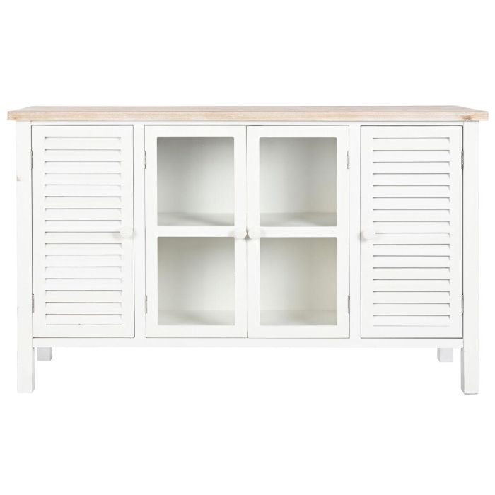 Buffet Tradicional DKD Home Decor Blanco Natural 40 x 80 x 130 cm 5