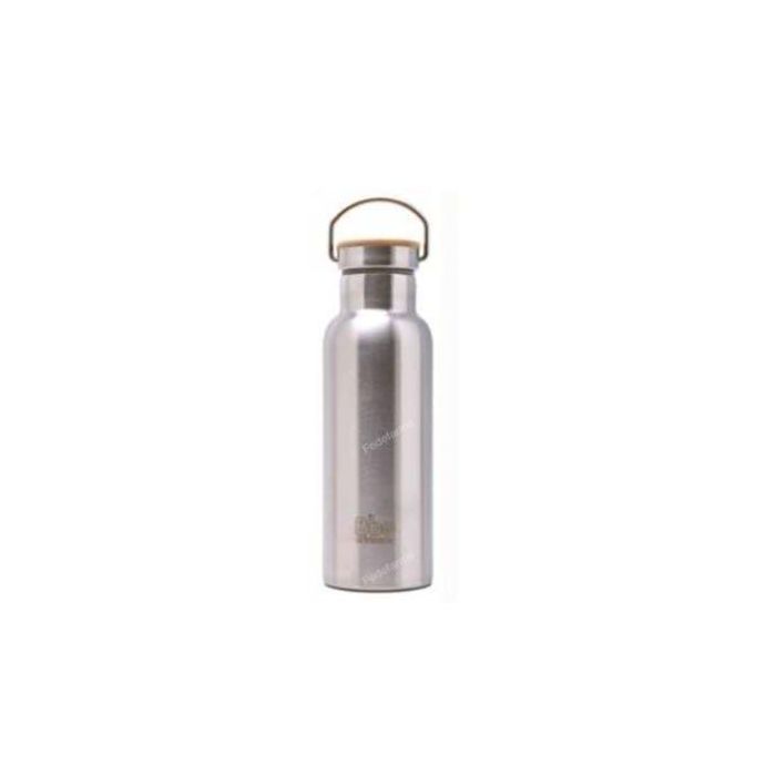 Botella Termo 500 Ml Tapón Bambú. Acero