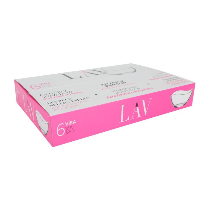 Lav Set 6 Bols Vira 310cc 12 cm (8 Cajas) 2