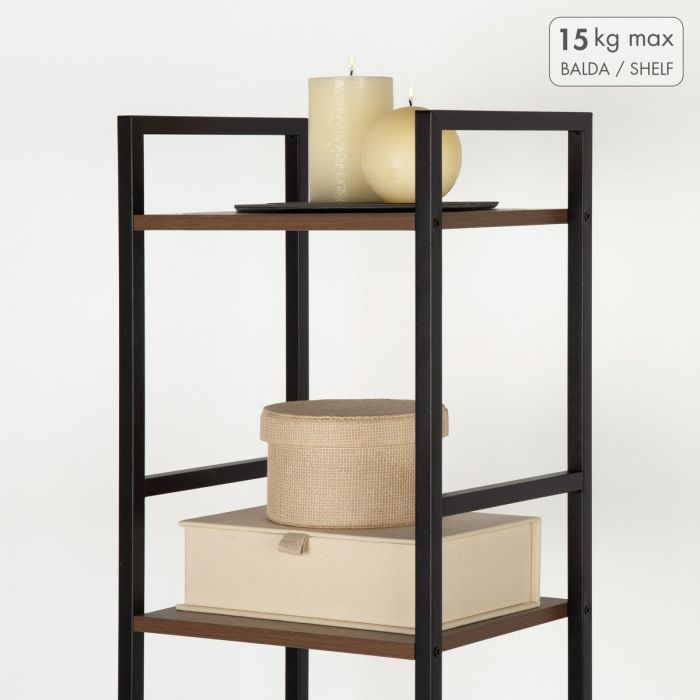 Estantería Max Home Hierro Madera MDF 5 Estantes 30 X 144 X 24 CM 4