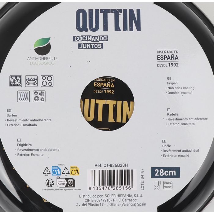 Sartén esmaltada Avin 28 cm - Inde (6 Unidades) 3 Sartén esmaltada Avin 28 cm - Inde (6 Unidades) 3