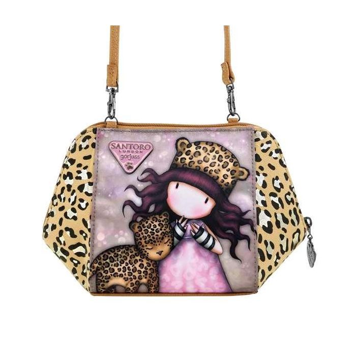 Bolso Bandolera Gorjuss Leopardo (26 x 15,5 x 9,5 cm) Bolso Bandolera Gorjuss Leopardo (26 x 15,5 x 9,5 cm)